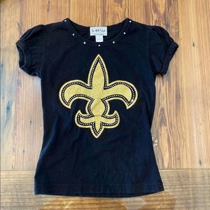 SOLD New Orleans Saints Tee Girls size 4